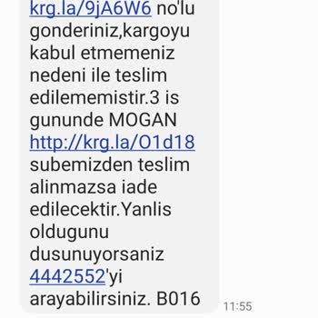 Mogan Şubesi Aras Kargo Kargo Teslimi Yapmıyor