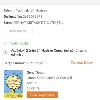 Sürat Kargo Ürünü Teslim Etmeden Edildi Yaptı Ürünüm Ortada Yok!