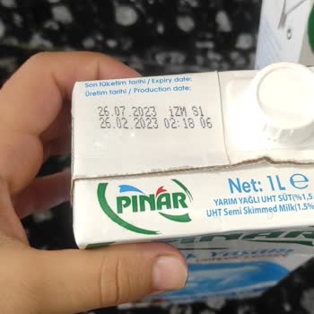Pınar Süt 4'lü Paketinden Aldığım Süt Bozulmuş