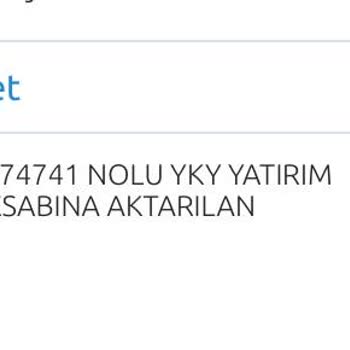 Yapı Kredi Hesabımdan, Yatirim Uygulamasına Aktarılan Param