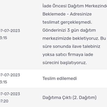 Kargomsende Adresime Gelmeden Beni Adreste Bulamadığını Söylüyor.