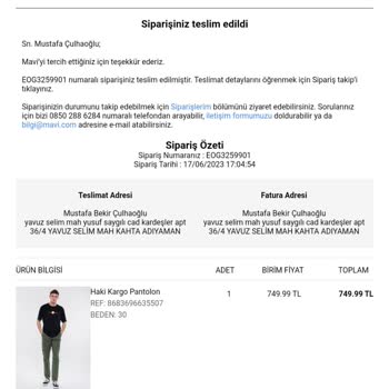 Sendeo Siparişim Tarafıma Teslim Edilmedi Ve Teslim Edildi Olarak Görünüyor.