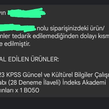 İsem Kitap'ın Hem Eksik Kitap Hem De Çok Geç Göndermesi