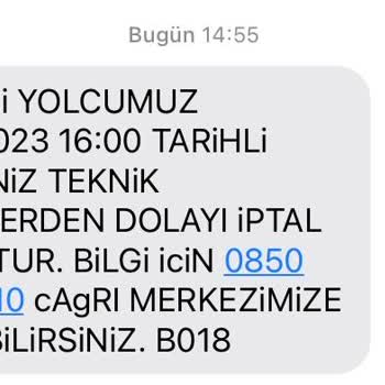 Efe Tur Yine Sefer İptali