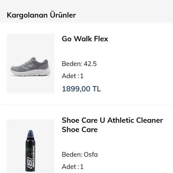 Skechers 2 Kez Yanlış Ürün Mağduriyeti