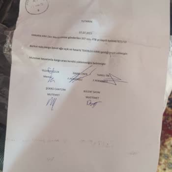 PTT Kargo Hasarlı Ürün Getirilmesi