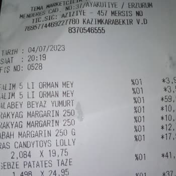 Tema Mağazalar Zinciri Lalapaşa Tema Şikayet