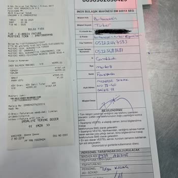 A101'den Nakit Ödeme Yaparak Satın Aldığım Bulaşık Makinesi Kayıp!