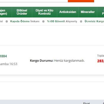 Vitaminler.com İlaçları Göndermiyor. Siparişi İptal Etmişler