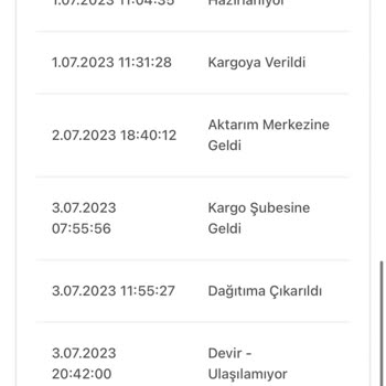 Bir Günde Kargo Teslim Edilmediği Halde Teslim Edildi Gözüküyor
