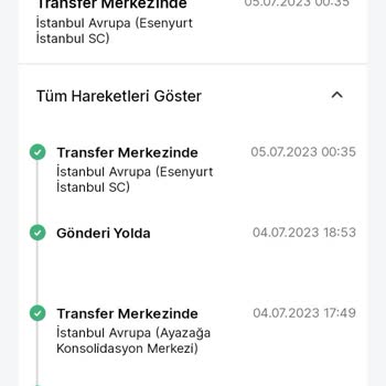 Trendyol Express Esenyurt Dağıtım Merkezinden Kargo Gelmiyor