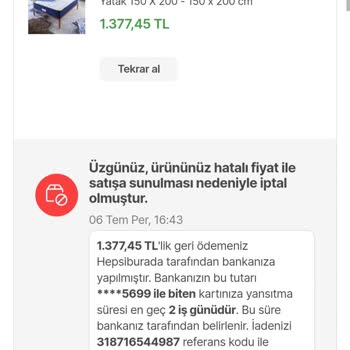 Hepsiburada Firmasından Aldığım Ürünü İptal Ettiler!