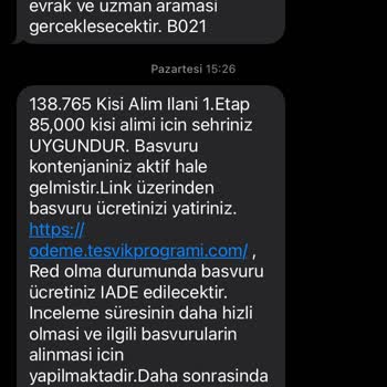 Teşvik Programı KPSS Şartsız PTT Alım İlanı
