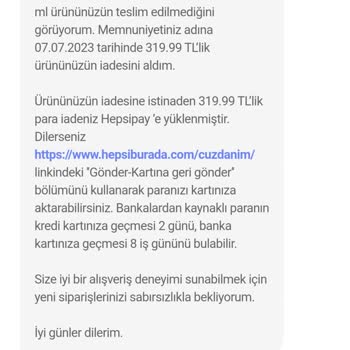 Hepsiburada Siparişimi Teslim Etmedi