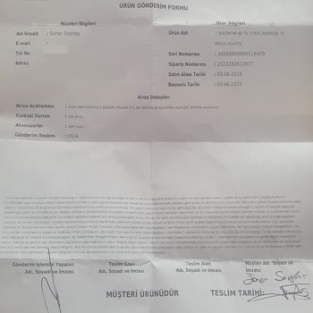 Teknosa Servisteki Ürünümden Haber Alamıyorum