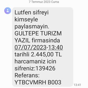 Gültepe Turizm Yazıl -THY Aldatması