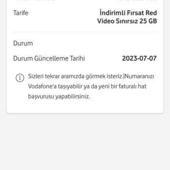 Vodafone Hat Taşıma Problemi