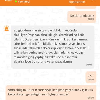 Trendyol Alışverişimle İlgili Satıcıya Mesaj Yazamıyorum