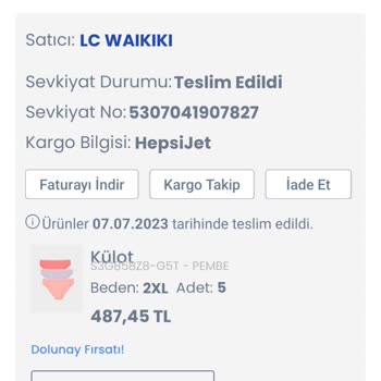 LCW Pişmanlık Yanlış Ürün İade Tok Para Verme Yok