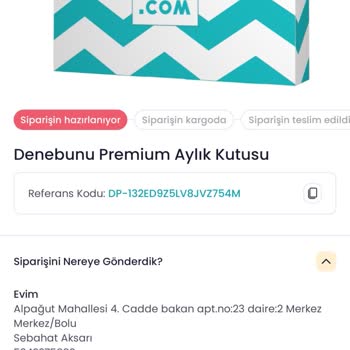 Denebunu.com Premium Aylık Kutuyu Yanlış Adrese Gönderdiler. İletişim Kuramıyorum.