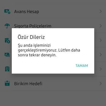 Garanti BBVA Garanti Mobil Şube Kredilerim Sekmesi Çalışmıyor