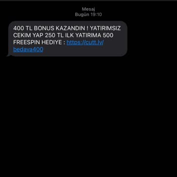 cutt.ly Numarama İstenemeyen SMS'ler, Gelmeye Başladı...