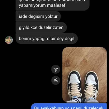 Missneakerss (Instagram) Ayakkabı Almıştım Hatalı Ürün Gönderildi Para İadesi Yapmıyor
