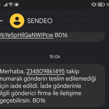 Sendeo Teslimata Çıkmayan Kargo İade Edilecek Kargoya Dönüştü.