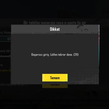 PUBG (Pubgmobile.com) Random Hesap Aldım Ama Giriş Yapmıyor