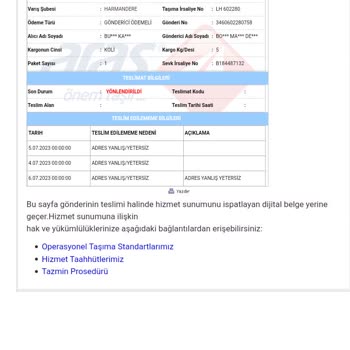 Morhipo Sipariş Kargo Teslim Etmeme Geri Gönderme Ve Otomatik İadeye Düşmesi