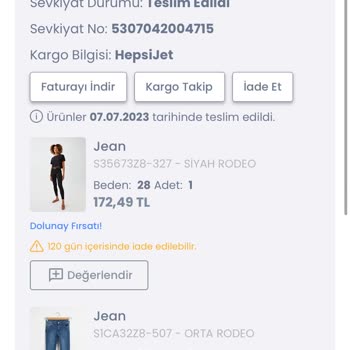 LC Waikiki Yanlış Ürün Gönderimi