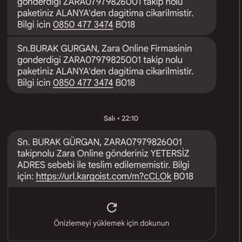 Kargoist’te Teslim Edilmeyen Ürünler
