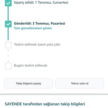 Sayende.com.tr Aldığım Ürünüm Bana Ulaşmadı!