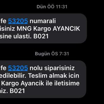 MNG Kargo Kargom Teslimata Çıkmadan İade Mesajı Geliyor