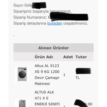 Ev Bazaar AVM Gelemeyen Beyaz Eşyalar