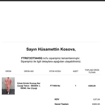 Fitting Room Ürün Değişimi İlgisizlik