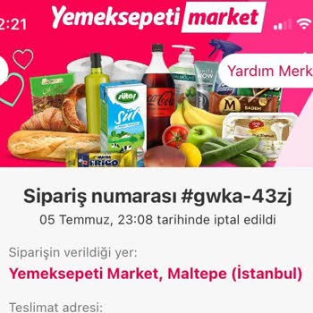 Yemeksepeti Market Ücret İadesi Yapılmadı
