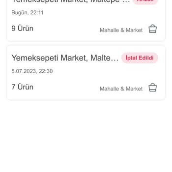 Yemeksepeti Market Ücret İadesi Yapılmadı