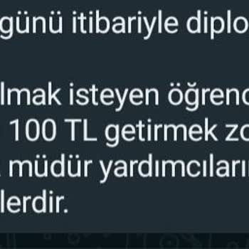Milli Eğitim Bakanlığı (MEB) Milli Eğitim Bakanlığının Verdiği Diplomalar Neden Ücretli?