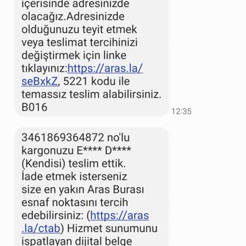 Aras Kargo Ve Personel Sorunu Yüzünden Mağdur Oldum