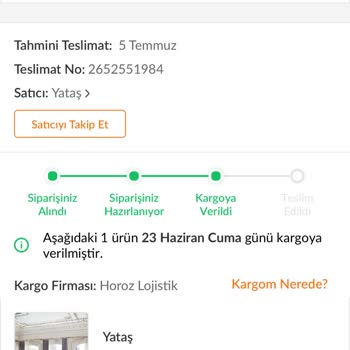 Horoz Lojistik İşini Yapmıyor! Yatağı Teslim Etmiyor Firmaya