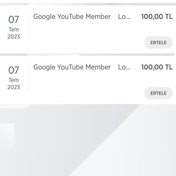 Youtube.com Kanal Üyeliği Ücretini İki Kez Aldı