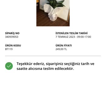 Çiçek Sepeti Onayladığım Çiçekle Giden Çiçek Çok Farklı