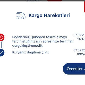 Aras Kargo İncirtepe Şubesi Kargoyu Göndermiyor