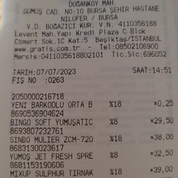 Mixup Sulphur İçindeki Yabancı Madde