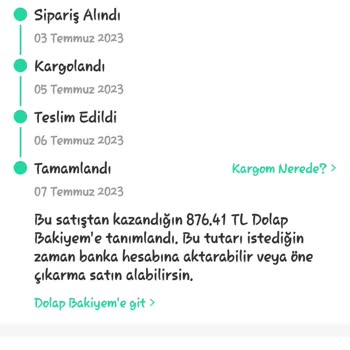 Dolap Yanıltıcı Kargo Boyutu