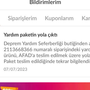 Trendyol Deprem Yardım Seferberliği