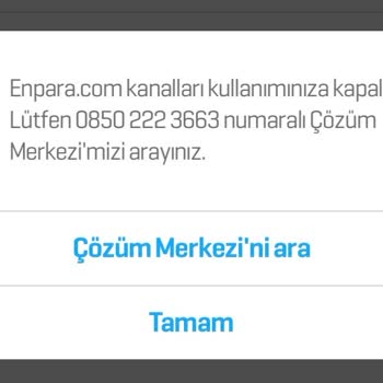 Enpara.com Kanalları Kullanımınıza Kapalıdır