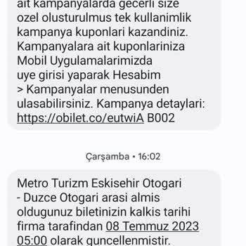 Metro Turizm Sefer Saati Değiştirmesi Ama Uymaması