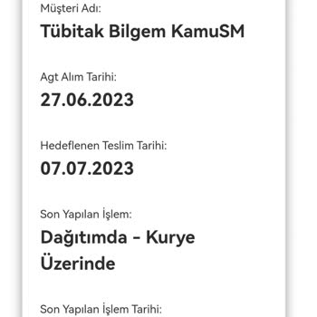 AGT Kurye (aynigunteslim.com) Teslim Edilmeyen Gönderi